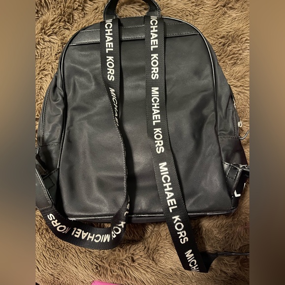 Michael Kors Sleek Black Backpack - Picture 2 of 4